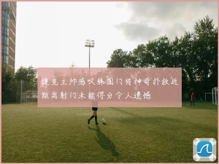 捷克主帅感叹韩国门将神奇扑救近距离射门未能得分令人遗憾